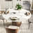 Otelia 7-Pieces Dark Walnut Round Dining Table Set-960646976-968973149-968973123
