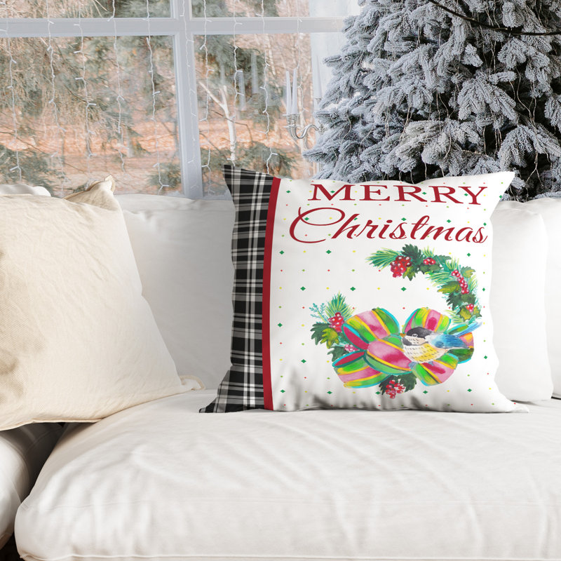Outdoor Reversible Throw Pillow, 16" x 16"