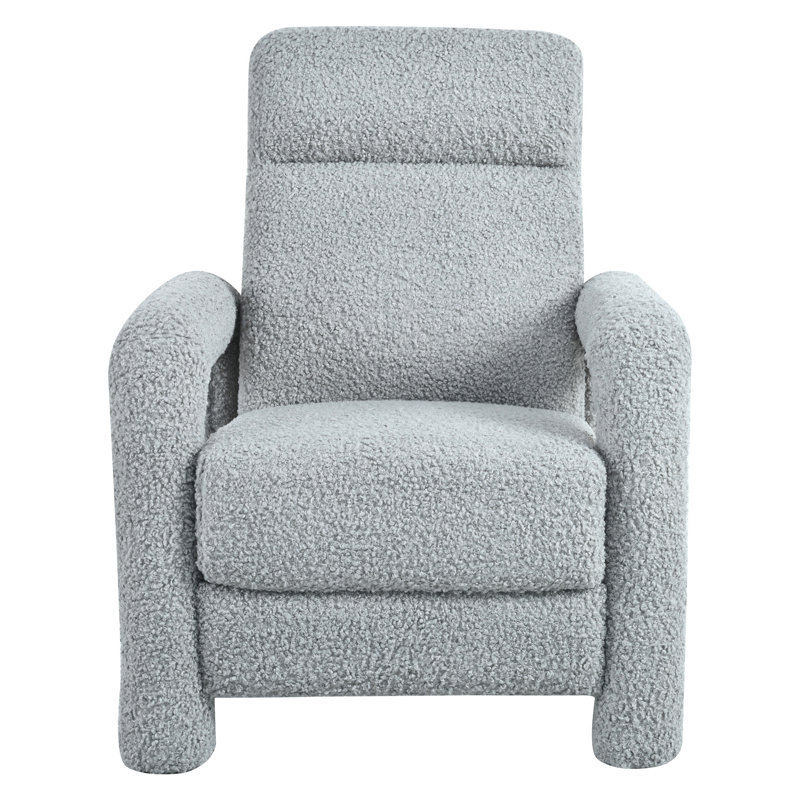 Fauteuil inclinable avec dossier réglable 31,25 pouces, Gris clair