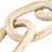 Decorative Object Paulownia Wood Sculptural Interlocking Chain Link Design Modern Accent Piece with Abstract Organic Form Stylish Home Decor Element for Contemporary Artistic Display.-1553616331-1553616329