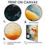 Impression d'art mural orange, vert, passionné, Poissons Koi II-106120524-106120522