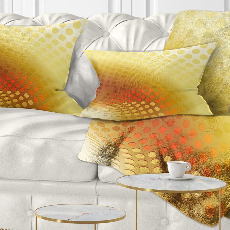 Coussin lombaire à motif abstrait abstrait