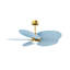 Alessandra Tropical - Five Blade Ceiling Fan - Integrated LED -Matte Black Finish -Light Blue Blades-968184998-968185022
