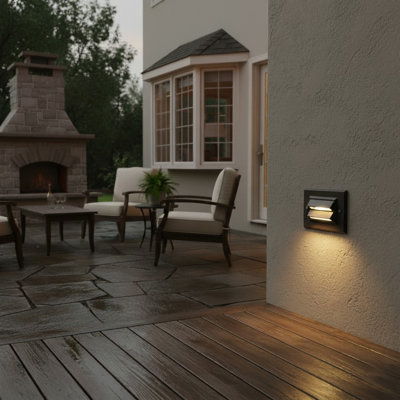 12V Low Voltage Horizontal Integrated LED Outdoor Deck Sconce Light