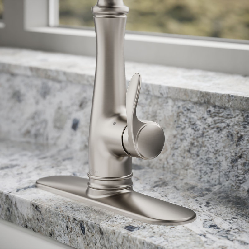 Kohler Bellera Touchless Pull Down Kitchen Faucet, Single-Handle Kitchen Sink Faucet with Three-Function Pull Down Sprayer