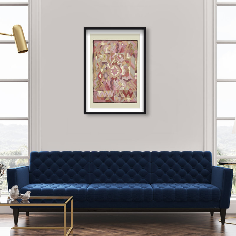 Tapestry Boehme Print by Oliver Gal, 25.5"H x 17.5"W, Black Shadowbox
