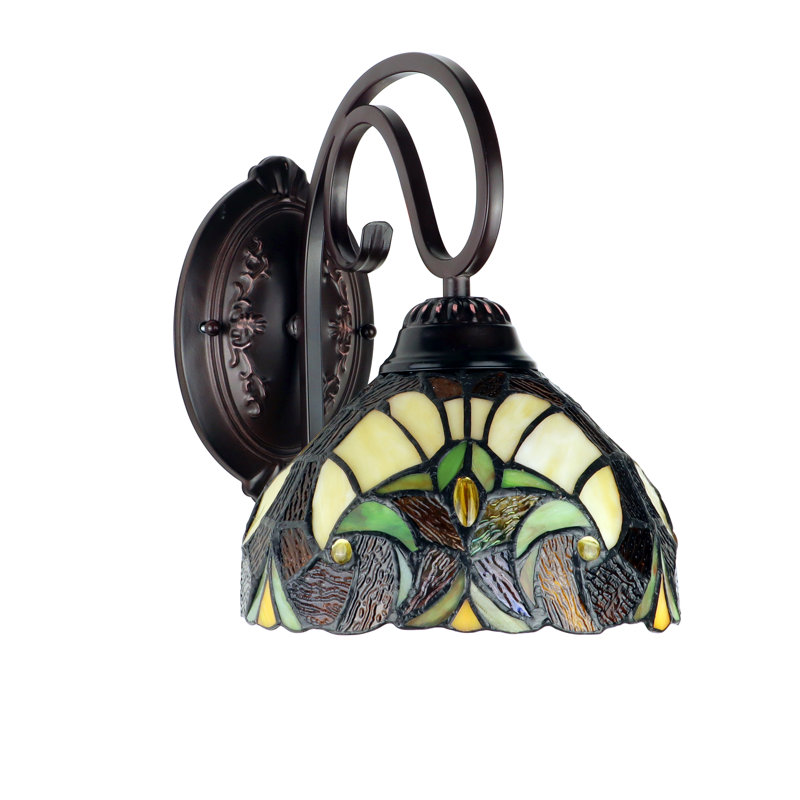 Applique murale 1 lumière Liason de style victorien à finition bronze foncé antique 8 po