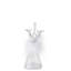 Christmas Solid Reindeer+Led+Feather Glass Baubles