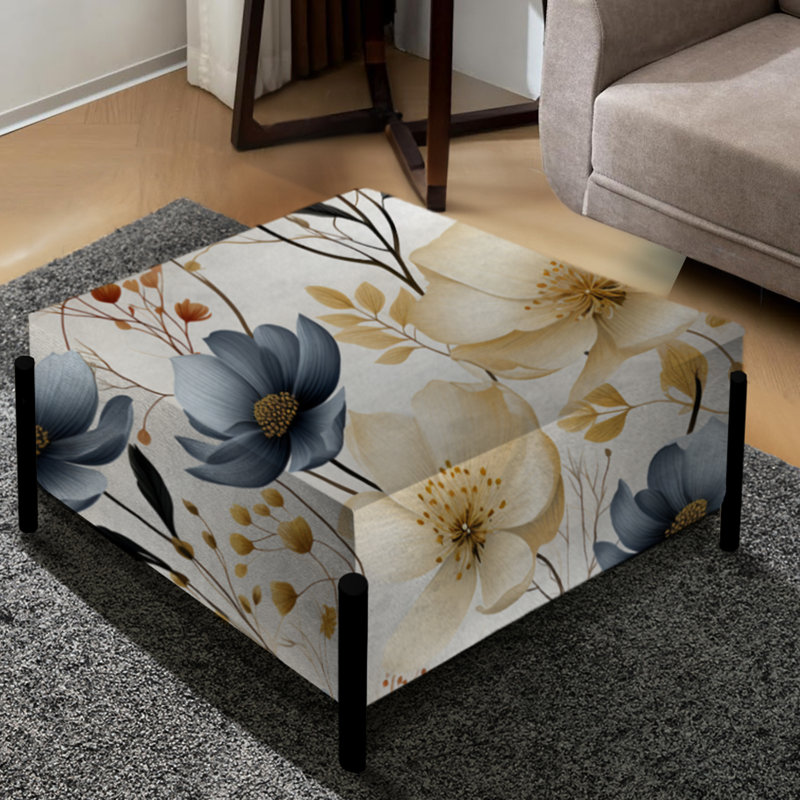Ethereal Botanic - Plants Large Square Ottoman