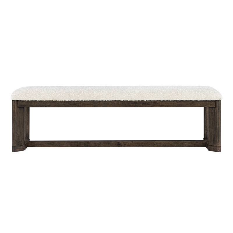 Banc de salle à manger rembourré Ashal, Dark Oak