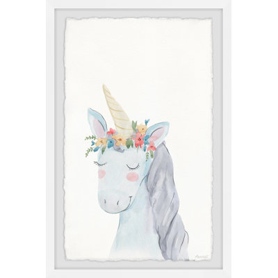 «Eliann Unicorn Flower Crown», reproduction encadrée