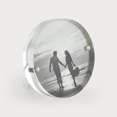 Lucite Frame Clear 3.5" Round