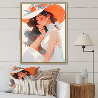 " Country Club Woman With White Hat I "
