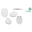 100% Recycled Round with Soft Close & Quick Release Coniston Elongated Hard Toilet Seat