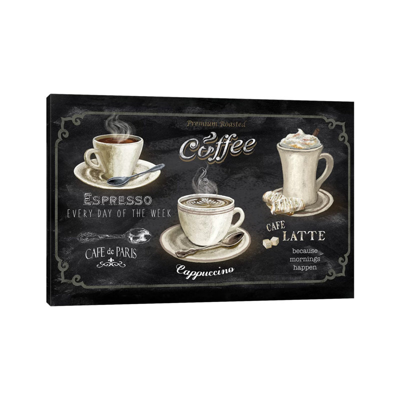 " Coffee Trio " by Conrad Knutsen, 12" H x 18" W x 1.5" D