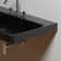 WS Bath Collections Luxury 18.1'' Matte Black Ceramic Rectangular Bathroom Sink with Overflow