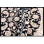 Hand-Knotted High-Quality Black, Red, and Cream Round Area Rug
