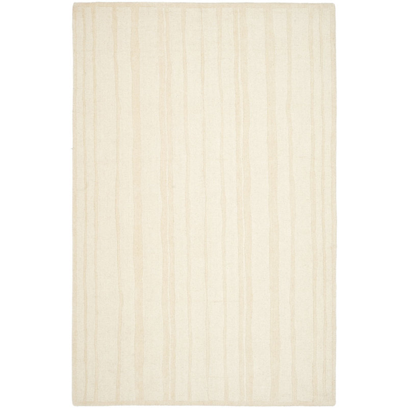 Martha Stewart Hand Tufted Wool Striped Rug, Rectangle 5' x 8'