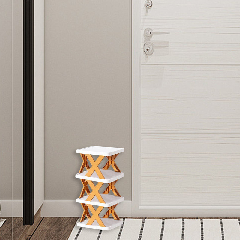 Petite tablette multi-couches en plastique, Orange