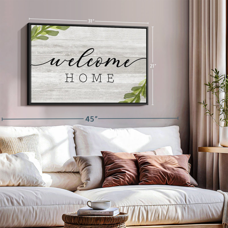 " Rustic Welcome Home ", 21" H x 31" W