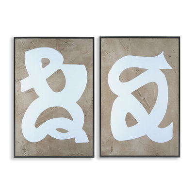 «Abstract Squiggle Line», ensemble de 2 giclées par Vanna Lam
