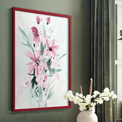 Reproduction encadrée Posy Blooms II - bois massif