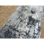 Tapis de couloir gris noué à la main de conception unique 3 pi 1 po x 10 pi 2 po Julii