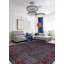 Tapis gris noué à la main unique 9 pi 0 po x 12 pi 0 po