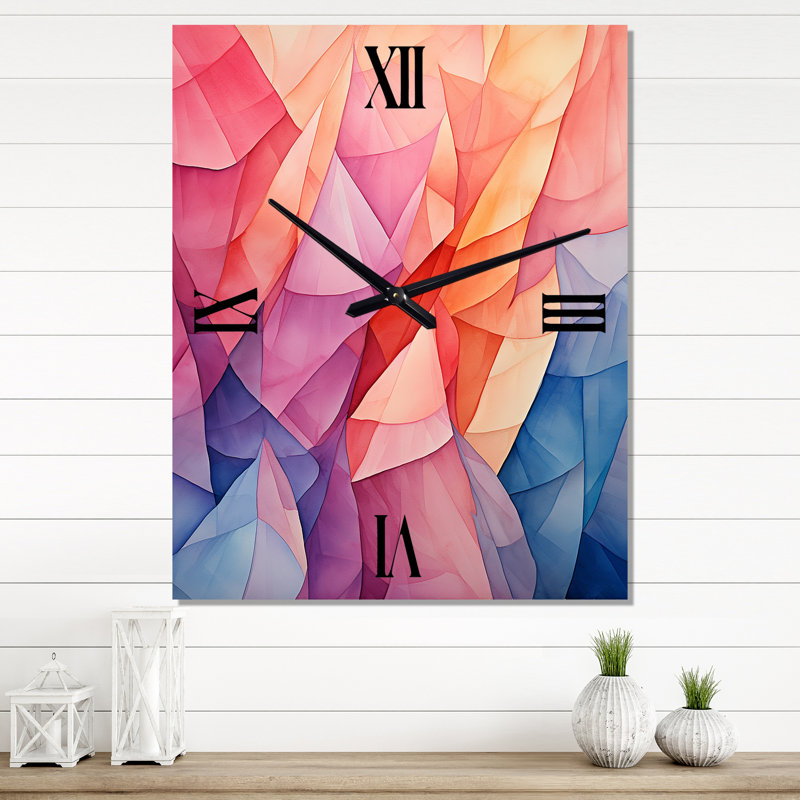 Borka - Horloge murale cubisme moderne, Grand