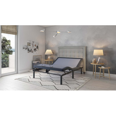 Twin Adjustable Bed Base With Three Vibration Modes And Head And Foot Position Adjustments
