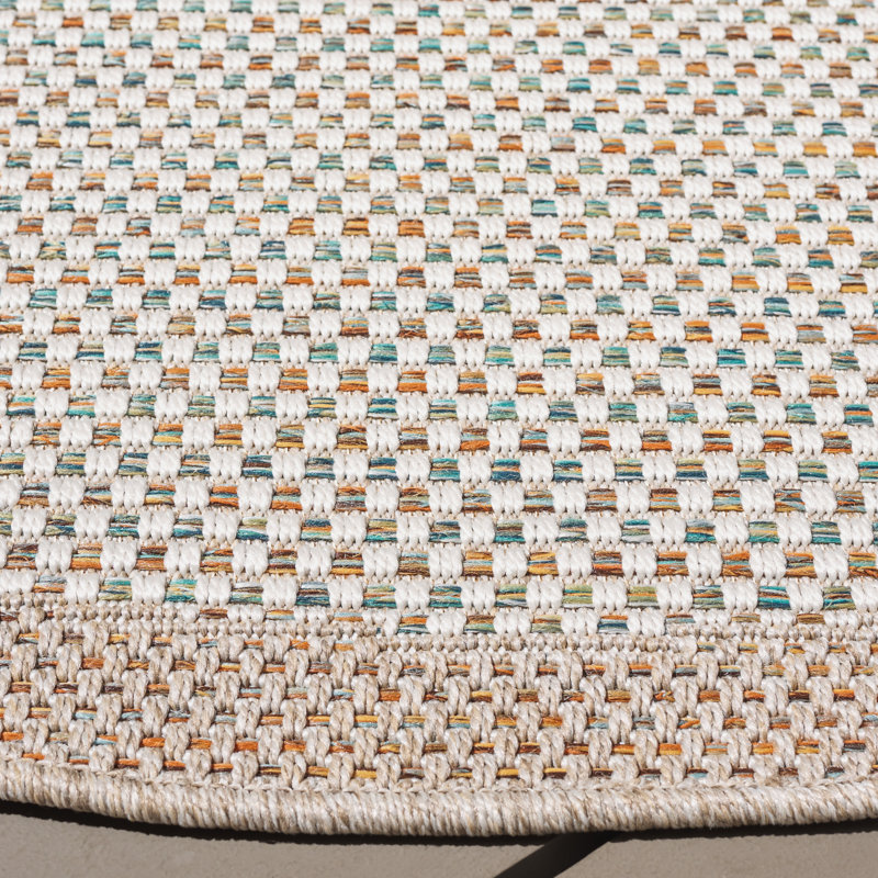 Tapis intérieur / extérieur en sisal Jimeno, Rond 6 pi 7 po