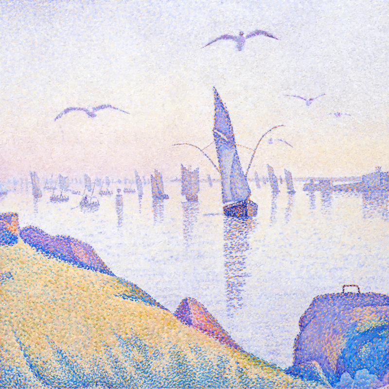 Pointillism III by Steve Hunziker - Wrapped Canvas Painting, 76cm H x 76cm W 
