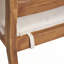 Chaise de salle à manger d'extérieur en bois sans accoudoirs avec coussins (ensemble de 2)-766362236