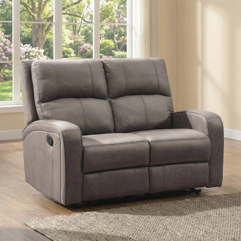 Champlin 2 Seater Reclining Sofa, Taupe