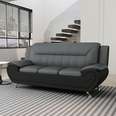 Dah 79.2'' Faux Leather Sofa