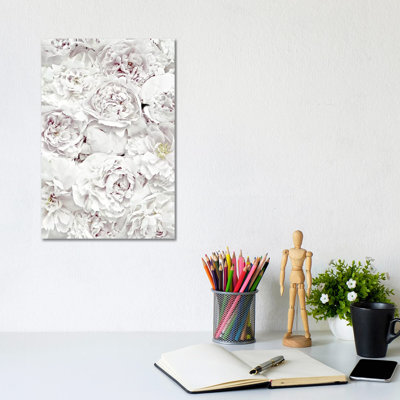 Flowers Peony White by Monika Strigel - Wrapped Canvas Print