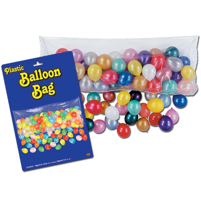 Sac ballon en plastique avec ballons