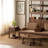 Modern Minimalist Golden Teak Small Square Side Table