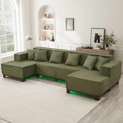 Canapé modulaire moderne en forme de U