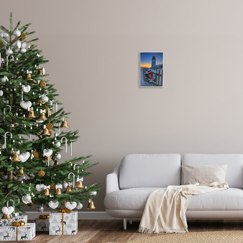 Christmas Beach Lifehouse Canvas by Rick Berk, 15" H x 10" W