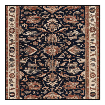 Machine Washable Turkish Brown Area Rug