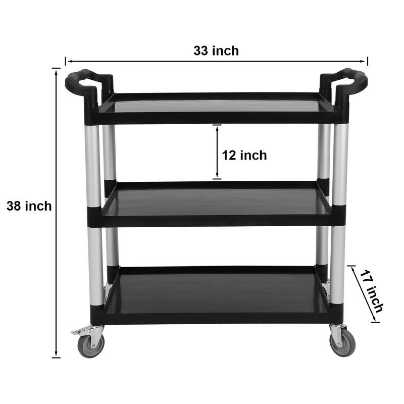 96.6cm H x 83.9cm W Utility Cart