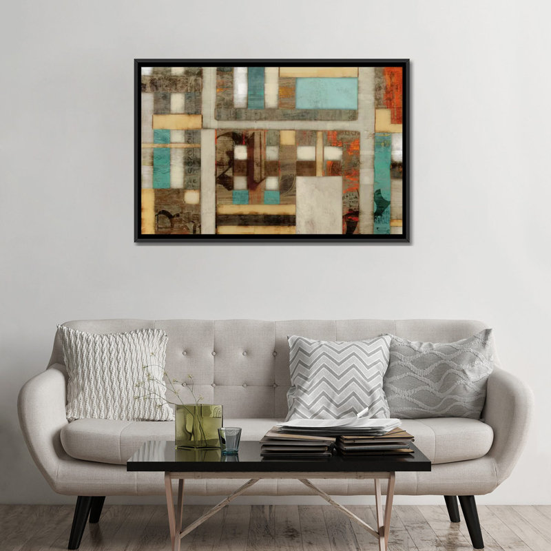 « secret perdu », impression sur toile, H 18 po x l 26 po x P 1,5 po, Toile avec cadre noir, Pas de tapis
