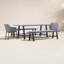Common Trestle Outdoor 5 - Piece Dining Set with Cushions