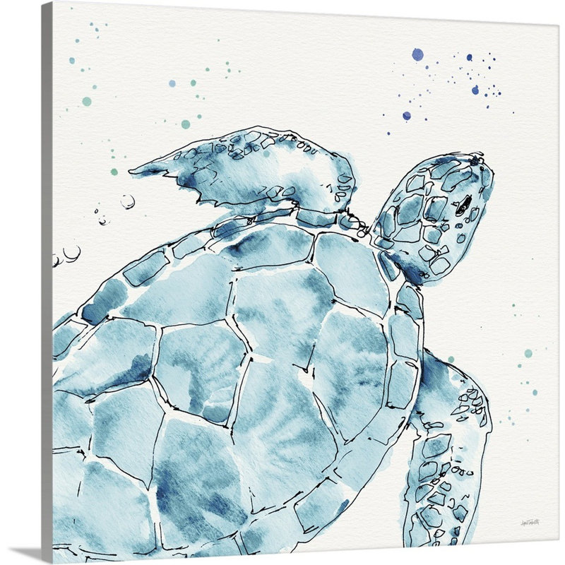 «Deep Sea IX» par Anne Tavoletti - reproduction d'art sur toile, Toile tendue, H 48 po x l 48 po x P 1,25 po