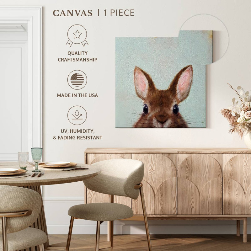 Crowle Peek A Boo Bunny, H 16 po x l 16 po