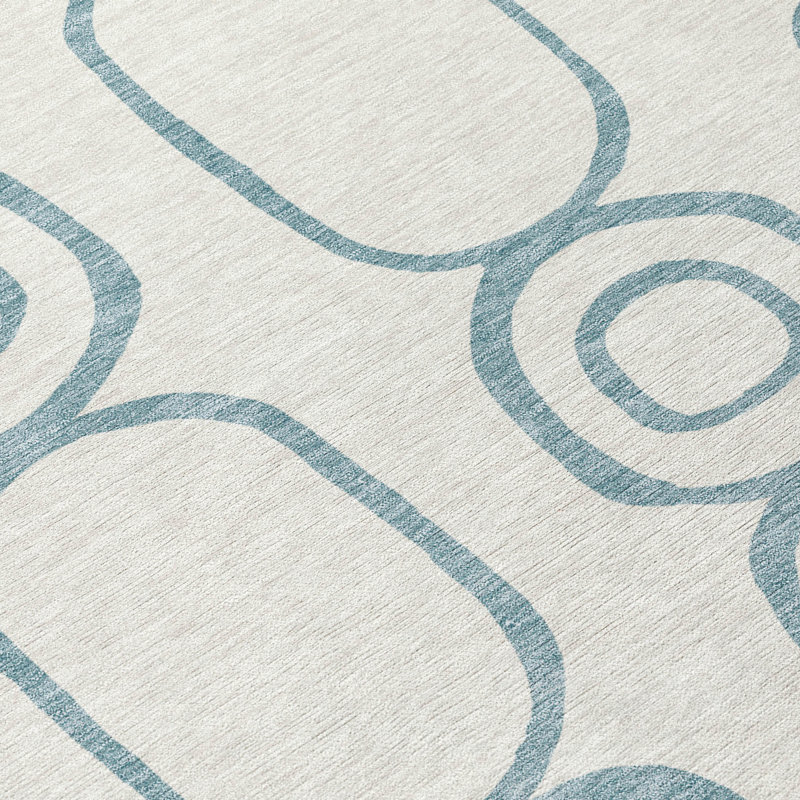 Machine Washable Indoor/Outdoor Chantille ACN2344 Geometric Rug, Rectangle 5' x 7'6"