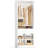 24.4'' W Freestanding Closet System With Drawer-1502731650