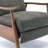 Saugus Wood Arm Push Back Recliner-192926011