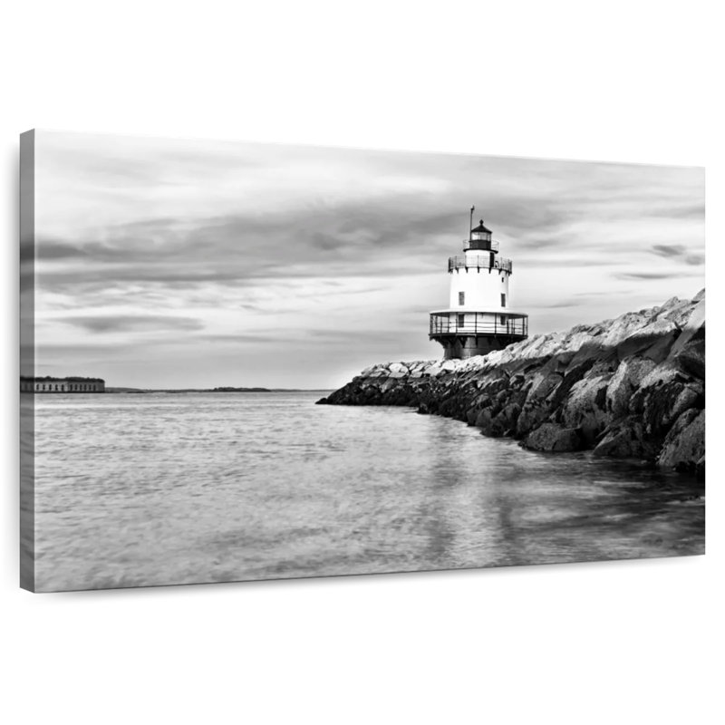 Aletra Spring Point Ledge Lighthouse, 16" H x 24" W